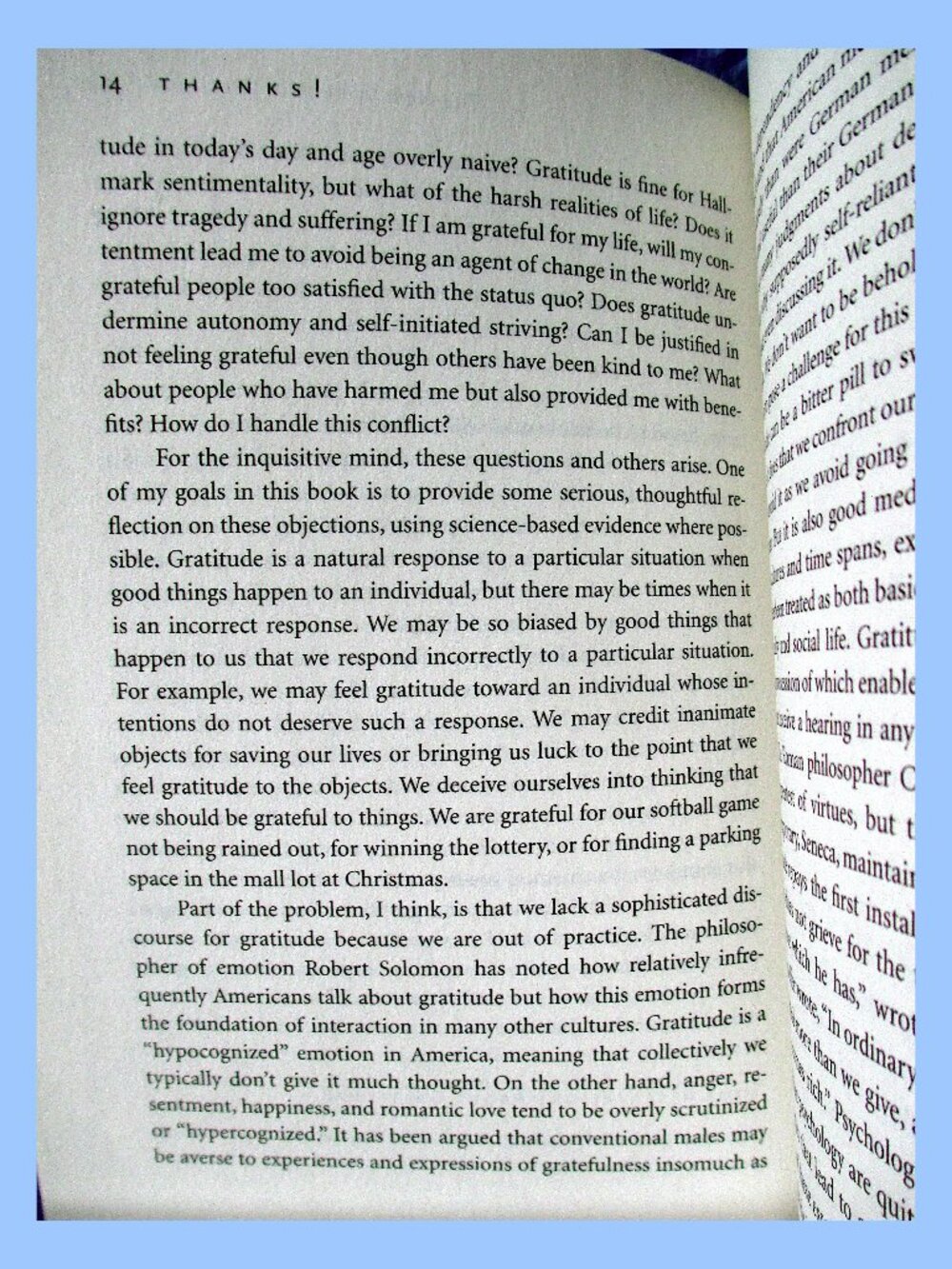 Book - Thanks! How Practicing Gratitude Can Make You Happier, by Robert Emmons - Picture 7 of 10